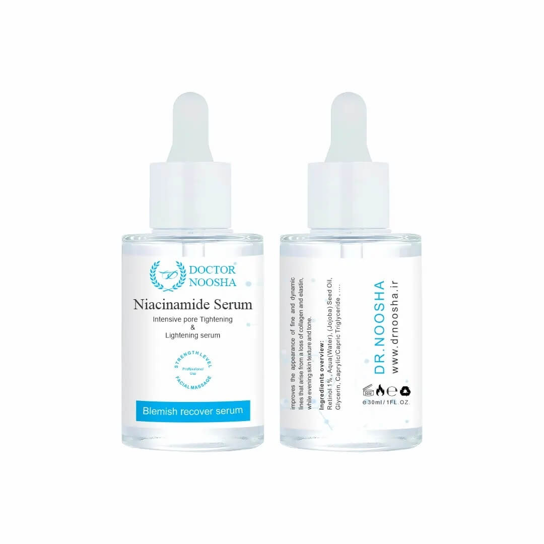 خرید سرم نیاسینامید ۱۵٪ + روی ۱٪ دکتر نوشا - کنترل چربی و ضدلک قوی - فروشگاه امپریا